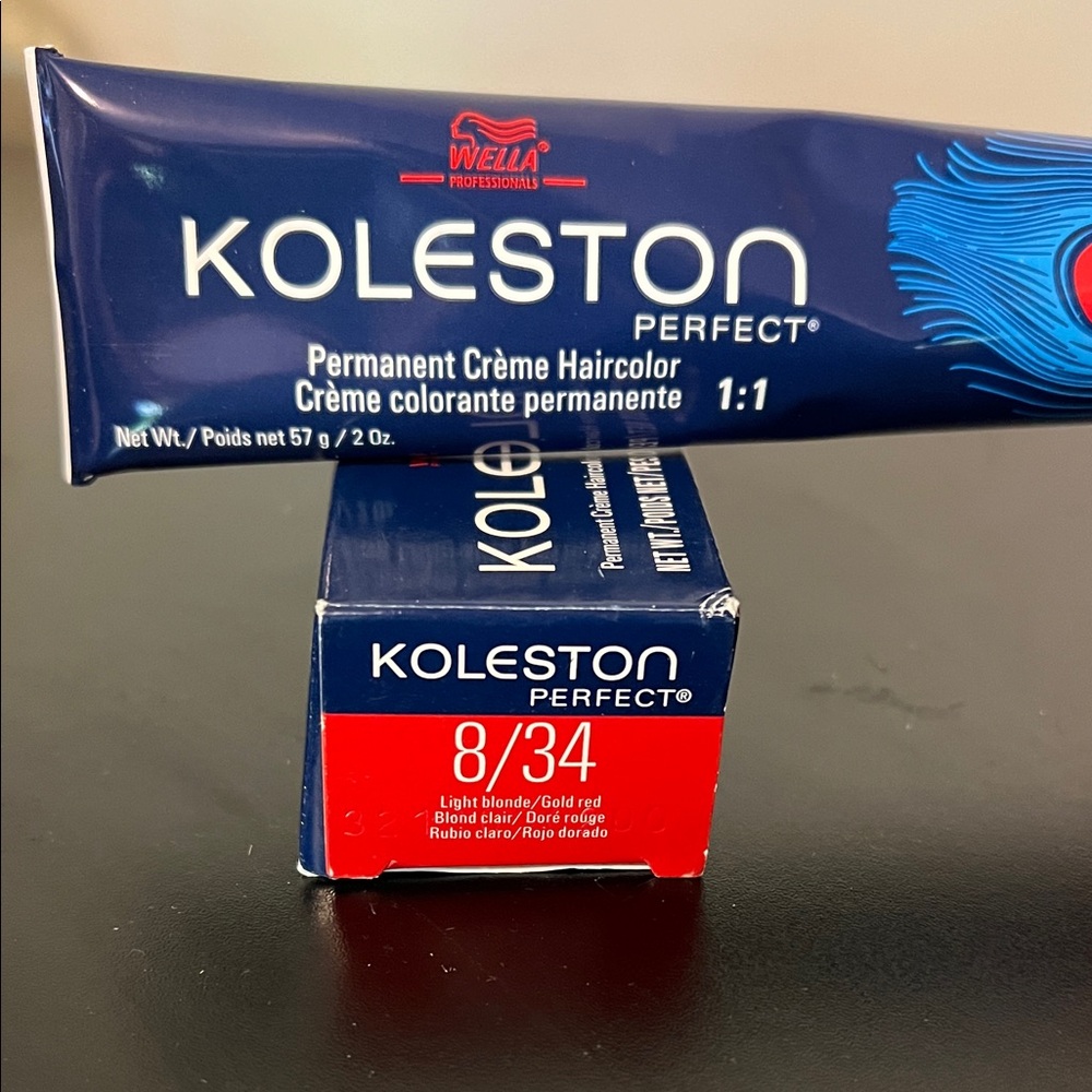 Wella Koleston Perfect 8/34 Light Blonde Gold Red